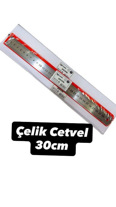 ÇELİK CETVEL 30CM / 20Lİ PAKET